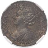 1703 VIGO Silver Sixpence NGC AU 55 #6317876-012