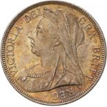 1900 Silver Halfcrown About uncirculated