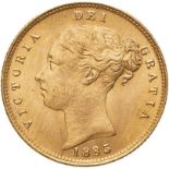 1885 Gold Half-Sovereign Choice mint state (AGW=0.1176 oz.)