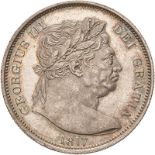 1817 Silver Halfcrown Large Head Uncirculated