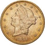United States 1893 Gold 20 Dollars Liberty Head - Double Eagle Good very fine (AGW=0.9856 oz.)