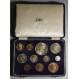 South Africa George VI 1952 Gold-Silver-Bronze 11 Coin Proof Set