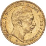 Germany: Prussia Wilhelm II 1897 A Gold 20 Mark Good very fine (AGW=0.2305 oz.)