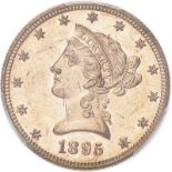 United States Eagle 1895 Gold 10 Dollars PCGS MS61 #42764574 (AGW=0.4838 oz.)