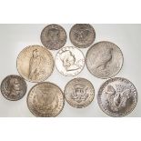 United States Various Dates Silver and Cupro-Nickel 1 Dollars and Half-Dollars