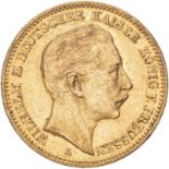 Germany: Prussia Wilhelm II 1898 A Gold 20 Mark About extremely fine (AGW=0.2305 oz.)