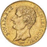 France Napoleon I An XI A (1802) Gold 20 Francs Good very fine (AGW=0.1867 oz.)