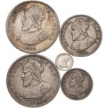 Panama 1904 Silver Various Centesimos