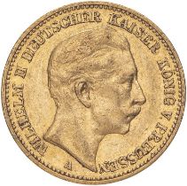 Germany: Prussia Wilhelm II 1894 A Gold 20 Mark Good very fine (AGW=0.2305 oz.)