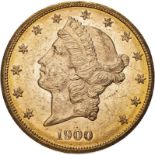 United States 1900 Gold 20 Dollars Liberty Head - Double Eagle Good very fine (AGW=0.9856 oz.)