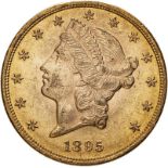 United States 1895 Gold 20 Dollars Liberty Head - Double Eagle Extremely fine and lustrous (AGW=0.98