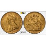 1900 P Gold Sovereign PCGS MS62 #43176000 (AGW=0.2355 oz.)