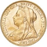 1900 M Gold Sovereign Good very fine (AGW=0.2355 oz.)