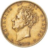 1826 Gold Sovereign Very fine, wiped (AGW=0.2355 oz.)