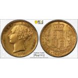 1883 S Gold Sovereign Shield PCGS MS61 #38940105 (AGW=0.2355 oz.)