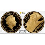 2020 Gold 25 Pounds (1/4 oz.) Music Legends - David Bowie Proof PCGS PR70 DCAM #41444839 Box & COA