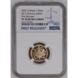 2022 Gold Half-Sovereign Platinum Jubilee Proof NGC PF 70 ULTRA CAMEO #6319176-042 (AGW=0.1178 oz.)