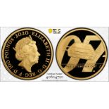 2020 Gold 100 Pounds James Bond, Pay Attention (1 oz.) Proof PCGS PR70 DCAM #40604720 Box & COA