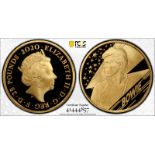 2020 Gold 25 Pounds (1/4 oz.) Music Legends - David Bowie Proof PCGS PR69 DCAM #41444857 Box & COA