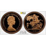 1980 Gold Half-Sovereign Proof PCGS PR70 DCAM #40434255 (AGW=0.1178 oz.)