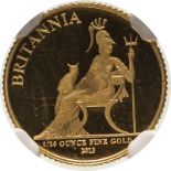 2013 Gold One Pound (1/20 oz.) Britannia Proof NGC PF 70 ULTRA CAMEO #3795751-105