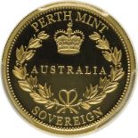Australia Elizabeth II 2017 Gold 25 Dollars Australian Sovereign Proof PCGS PR70 DCAM #83805325 (AGW