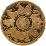 2021 Gold 100 Pounds (1 oz.) The Queen's Beasts 2021 Proof NGC PF 70 ULTRA CAMEO #6030953-001 Box &