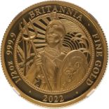 2022 Gold 50 Pounds (1/2 oz.) Britannia Proof NGC PF 70 ULTRA CAMEO #6321332-002