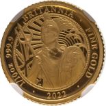 2022 Gold 10 Pounds (1/10 oz.) Britannia Proof NGC PF 70 ULTRA CAMEO #6321332-004