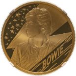 2020 Gold 100 Pounds (1 oz.) Music Legends - David Bowie Proof NGC PF 69 ULTRA CAMEO #2121195-012 Bo