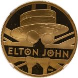 2020 Gold 100 Pounds (1 oz.) Music Legends - Elton John Proof NGC PF 70 ULTRA CAMEO #6027785-005 Box