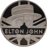 2020 Silver 5 Pounds (2 oz.) Music Legends - Elton John Proof NGC PF 70 ULTRA CAMEO #6055727-015 Box