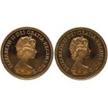 1984 Lot of 2 Gold Sovereigns Various conditions (AGW=0.4711 oz.)