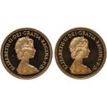 1980 Lot of 2 Gold Sovereigns Various conditions (AGW=0.4711 oz.)