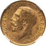 1928 SA Gold Sovereign NGC MS 62 #2114844-025 (AGW=0.2355 oz.)