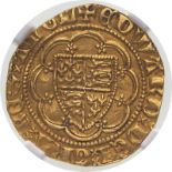 ND (1361-1369) Gold Quarter-noble NGC MS 62 #6104113-003