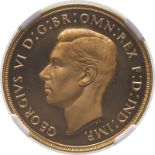 1937 Gold 2 Pounds (Double Sovereign) Proof NGC PF 65 CAMEO #6320971-001 (AGW=0.4711 oz.)