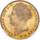 1823 Gold 2 Pounds (Double Sovereign) NGC MS 62 #6318989-002 (AGW=0.4711 oz.)