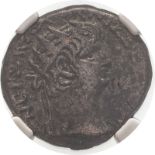 Provincial Egypt: Alexandria Nero c.A.D. 64-65 Billon Tetradrachm NGC ANCIENTS AU #3990592-002