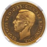 1937 Gold Half-Sovereign Proof NGC PF 65 CAMEO #5965113-005 (AGW=0.1178 oz.)