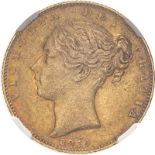 1839 Gold Sovereign NGC AU 55 #6134029-007 (AGW=0.2355 oz.)