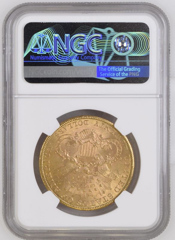 United States 1907 Gold 20 Dollars Liberty Head - Double Eagle NGC MS 62 #2131167-017 (AGW=0.9856 oz - Image 2 of 2