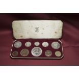 1953 Various Metals Coronation 10-Coin Proof set Box