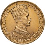 Norway Haakon VII 1910 Gold 20 Kroner (AGW=0.2593 oz.)