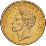 Denmark Frederik VI 1830 FF Gold 2 Frederiks d'Or About extremely fine (AGW=0.3827 oz.)