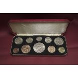 1953 Various Metals Coronation 10-Coin set Proof Box