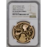 2019 Gold 5 Pounds Queen Victoria Proof NGC PF 70 ULTRA CAMEO #6029432-028 Box & COA (AGW=1.1777 oz.