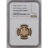 2022 Gold Sovereign Platinum Jubilee Proof NGC PF 70 ULTRA CAMEO #2125226-003 Box & COA (AGW=0.2352