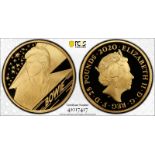 2020 Gold 25 Pounds (1/4 oz.) Music Legends - David Bowie Proof PCGS PR69 DCAM #41017417 Box & COA