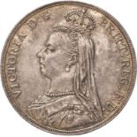1889 Silver Crown Extremely fine.